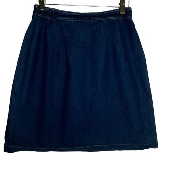 VINTAGE Orvis Denim Skirt size 10 made in USA 100% cotton - Picture 2 of 15